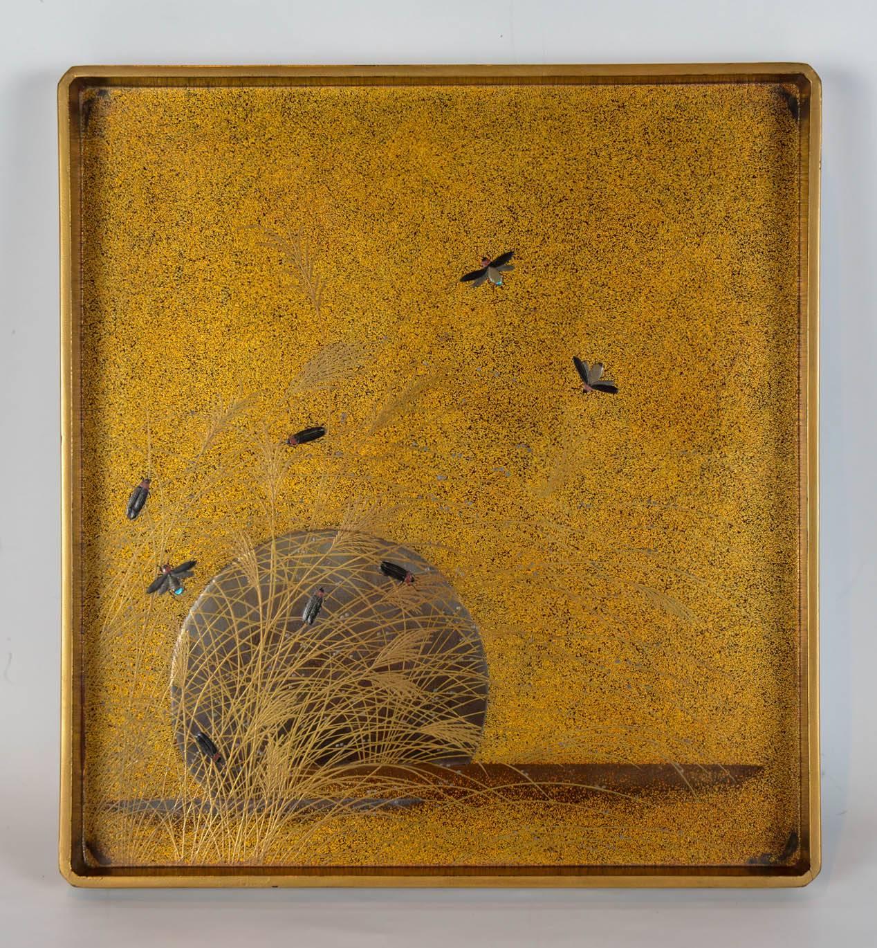 18th Century Edo Gold Japanese Lacquer Suzuribako 2