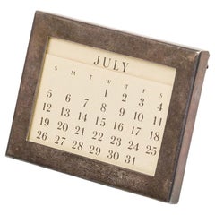 Tiffany & Co. Mid-Century Modern Sterling Silver Desk Calendar Holder