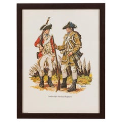 Framed Print of Two 18th Century Soldiers, Federal Style, USA