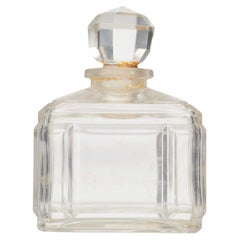 Fiaschetta da profumo in vetro Baccarat in stile Art Déco francese, con design sfaccettato