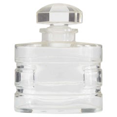 Fiaschetta da profumo in vetro Baccarat in stile Art Déco francese, con design sfaccettato