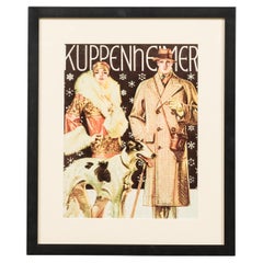Affiche américaine Art déco encadrée, style « Mid-Century Modern », 15,25 x 1 000 pouces