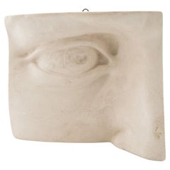 Detail of Michelangelo's David: Italian Renaissance Plaster Eye