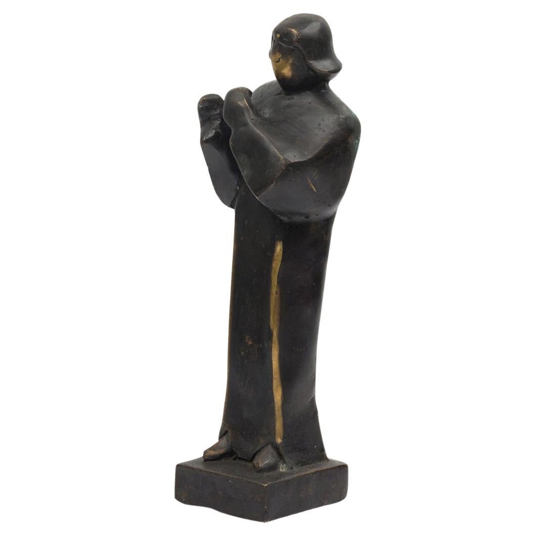 "The Preacher" Limited Edition Bronze Brutalist Contemporary Figural Sculpture