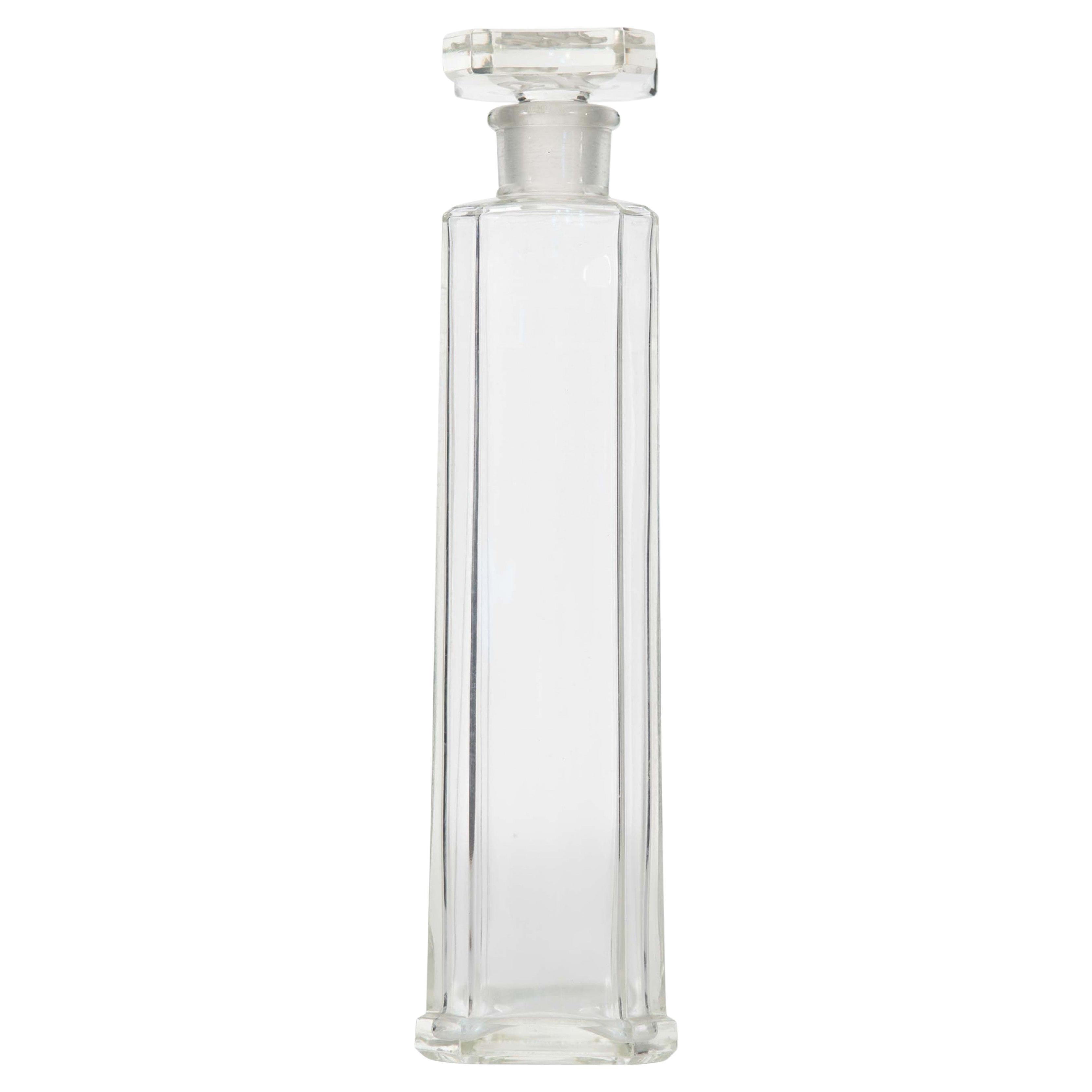 Italienische Rosenstein-Parfümflasche im Vintage-Stil, Mid-Century-Modern-Glas