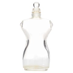 Flacon de parfum Art déco français en verre Schiaparelli, motif « Torso »