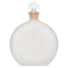 French Art Deco Perfume Bottle by Prince Matchabelli, Frosted Glass