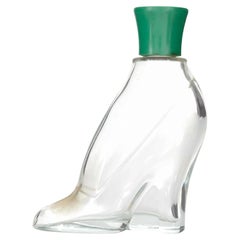 Flacon de parfum art déco français en forme de talon haut