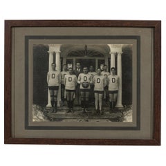 Foto di squadra di pallacanestro collegiale americana vintage