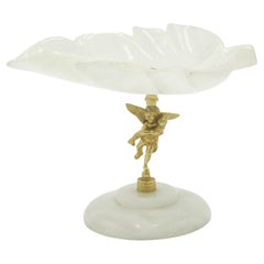 French Victorian Alabaster Compote