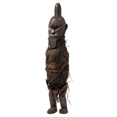 Figurine masculine « Teke » du Congo africain, art tribal sculpté à la main, XXe siècle