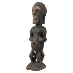 African Songye 2-Headed Janus Figure, Tribal Art from D.R. Congo