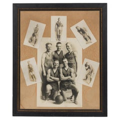 Vintage Black and White Photograph Montage, Rustic 19th Century
