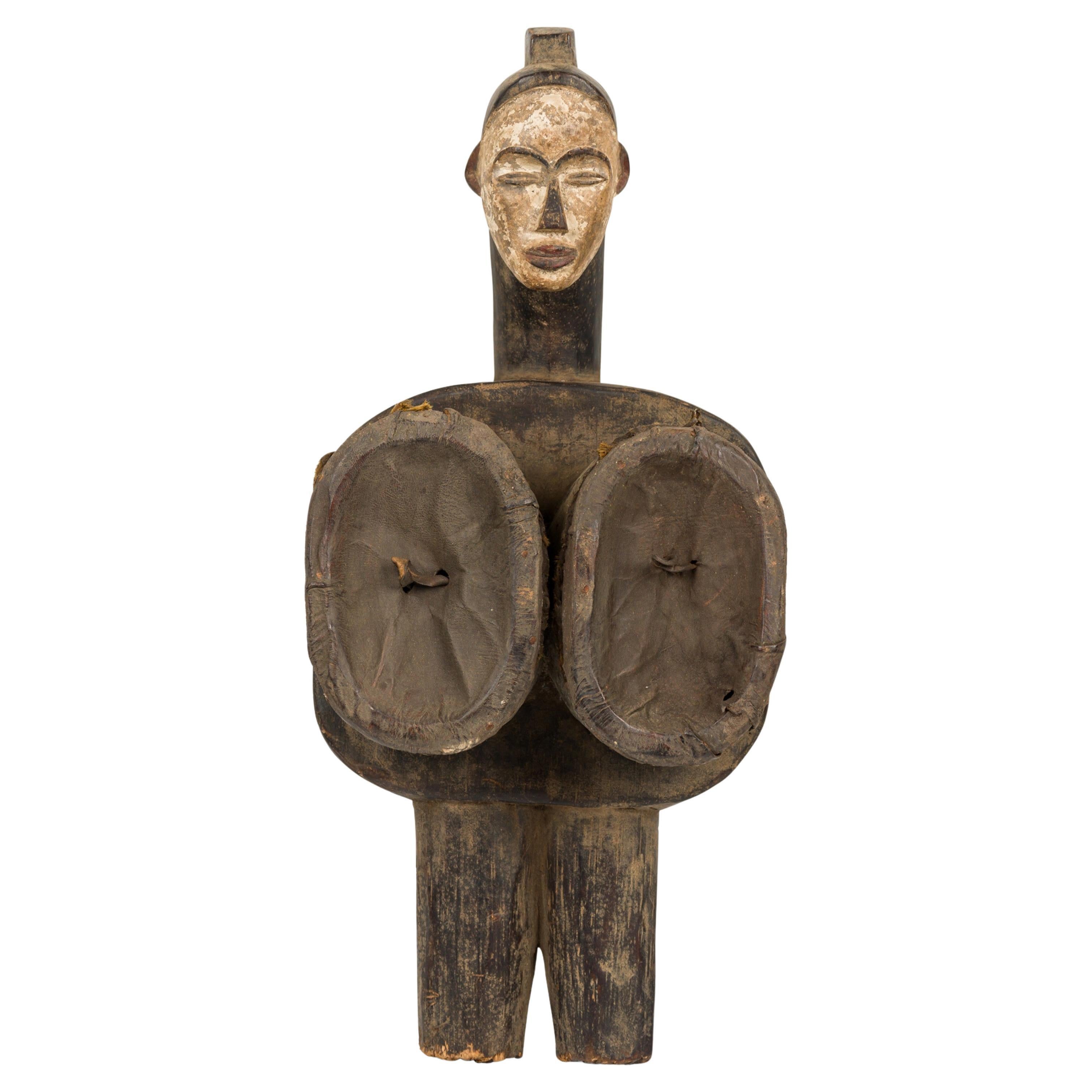 Gabonese Tribal Bellows, Hand-Carved Bone, 20th Century Design