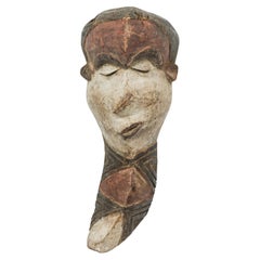 African Congo Pende Facial Mask, Carved Wood, Early 20th Century