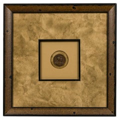 Conjunto de 9 monedas conmemorativas del Imperio francés, siglo XIX, enmarcadas