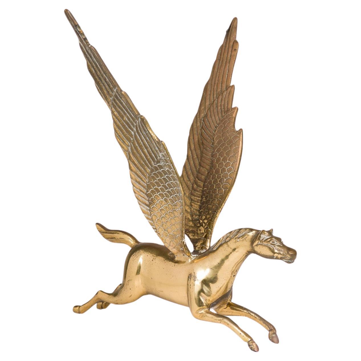 Curtis Jere Mid-Century Brass Pegasus Sculpture, USA, 20th Century For Sale