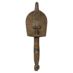 Afrique Gabon/D.A. Congo 20ème siècle Wood Kota Mahongwe Figural Reliquary Staff