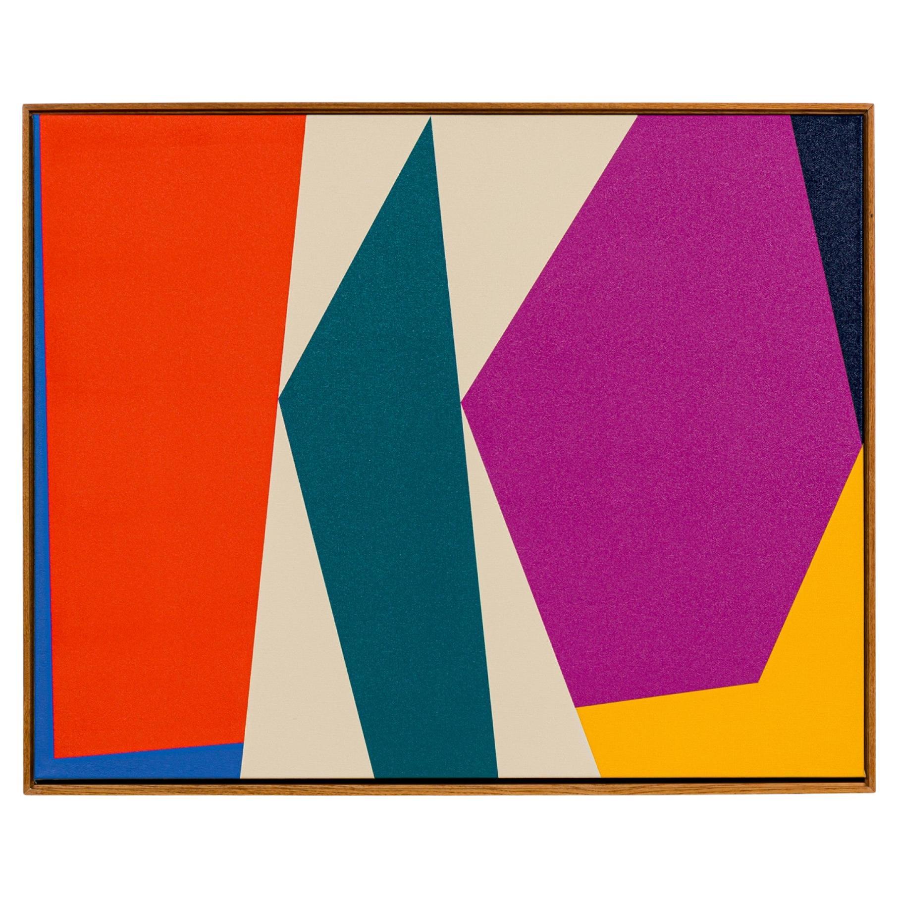 Framed Contemporary Abstract Acrylic Painting 'Totality', Modern Art