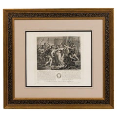 19th Century Italian Lithograph of Assassination of Adeodato Doge IV