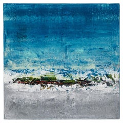 "Contemporary Abstract Oil on Canvas, Tropical Seascape, 20th Century"