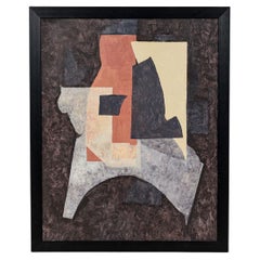 "Contemporary Abstract Collage Painting, Modern Style, 20th Century"