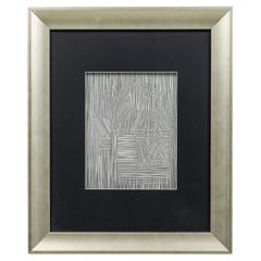 Lenticular Serigraph OP Art, Mid-Century Modern, Framed 20th Century