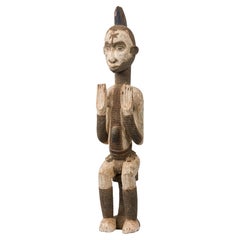 Igbo Female Guardian Figure, Carved Wood, Nigeria, 20th Century
