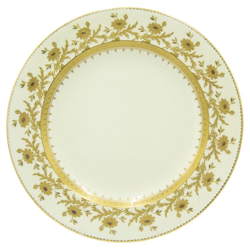 Set of 12 Victorian Tiffany Porcelain Dinner Plates, 19th Century