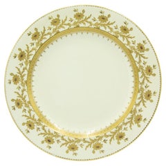 Set of 12 Victorian Tiffany Porcelain Dinner Plates, 19th Century