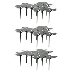 Lot de 3 tables d'appoint « Nanook » de Philippe Bestenheider, design moderne
