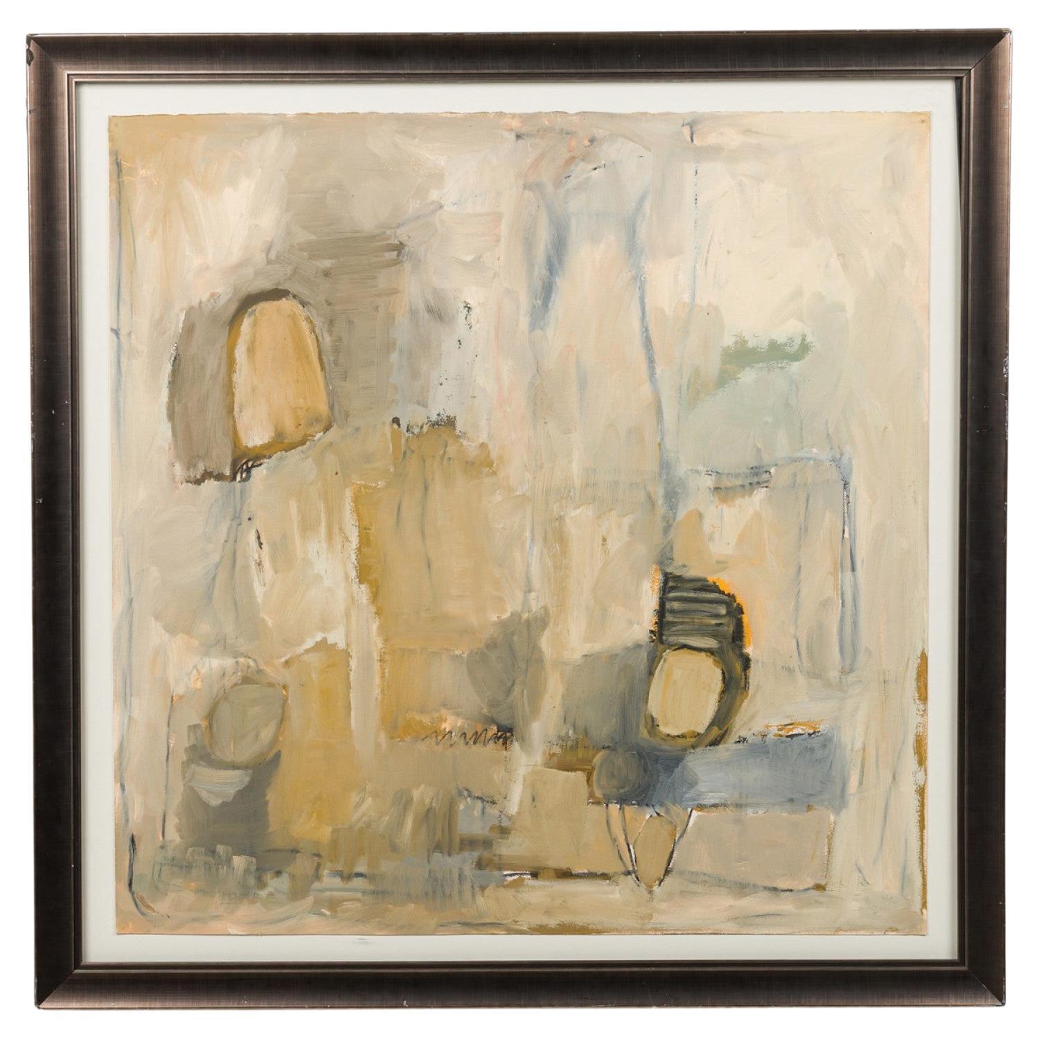 American Post-War Abstract Oil Painting, Modern Style, 20th Century