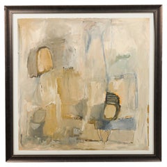 American Post-War Abstract Oil Painting, Modern Style, 20th Century
