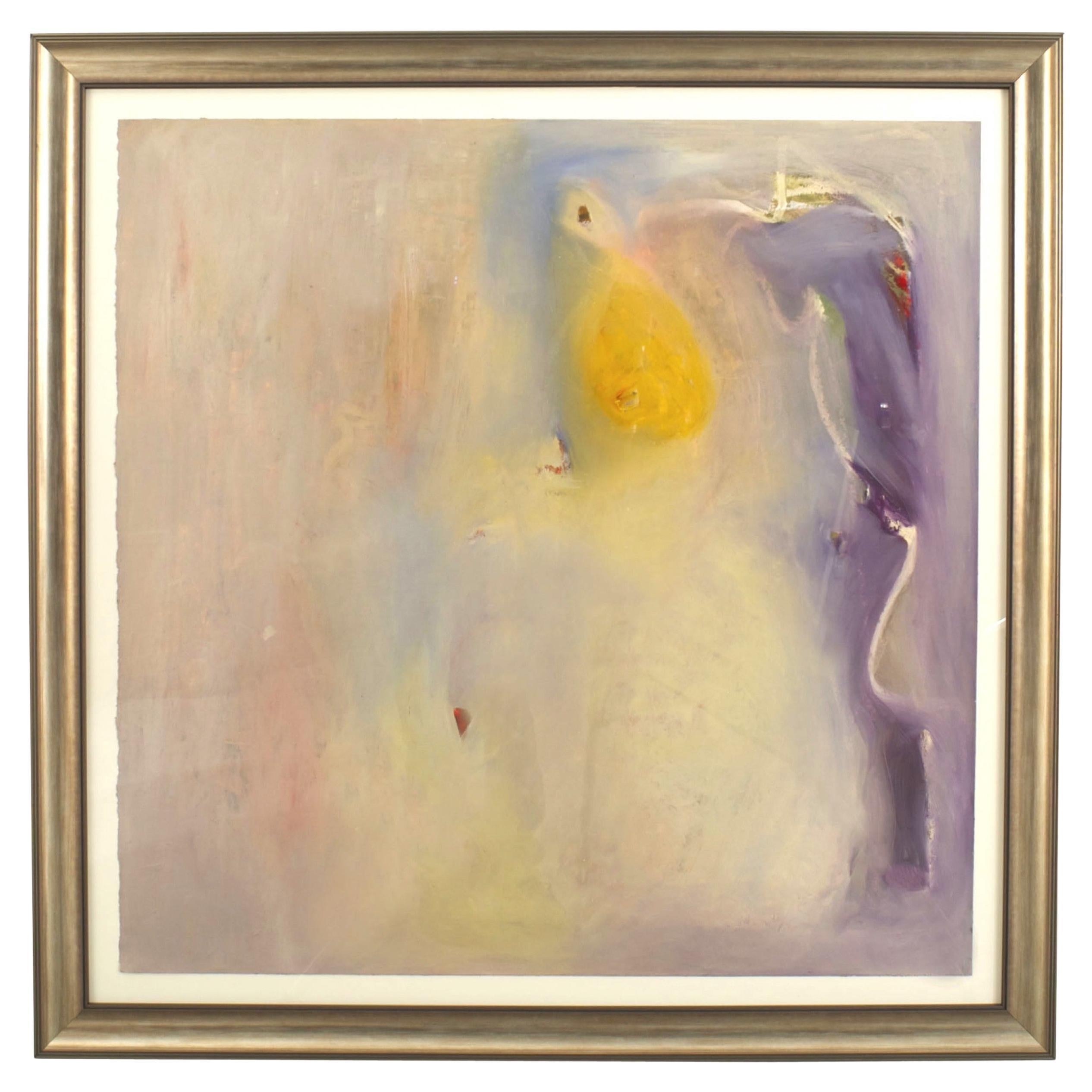 American Post-War Abstract Oil Painting, Modern Design, 20th Century