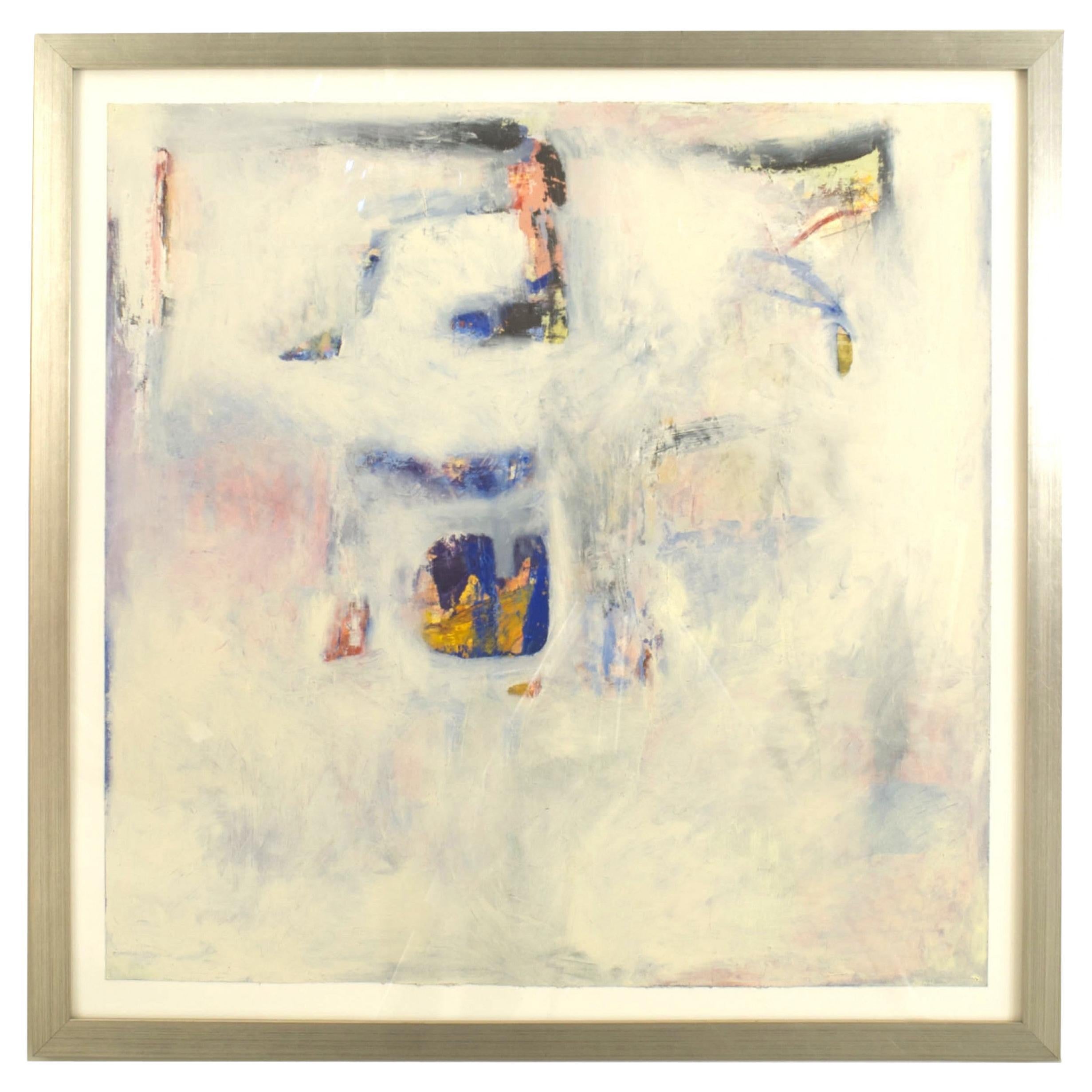 American Post-War Abstract Oil Painting, Modern Style, Framed