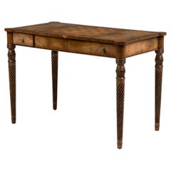 Kreiss Italian Neoclassical Game Table, Burl Veneer, 20th Century