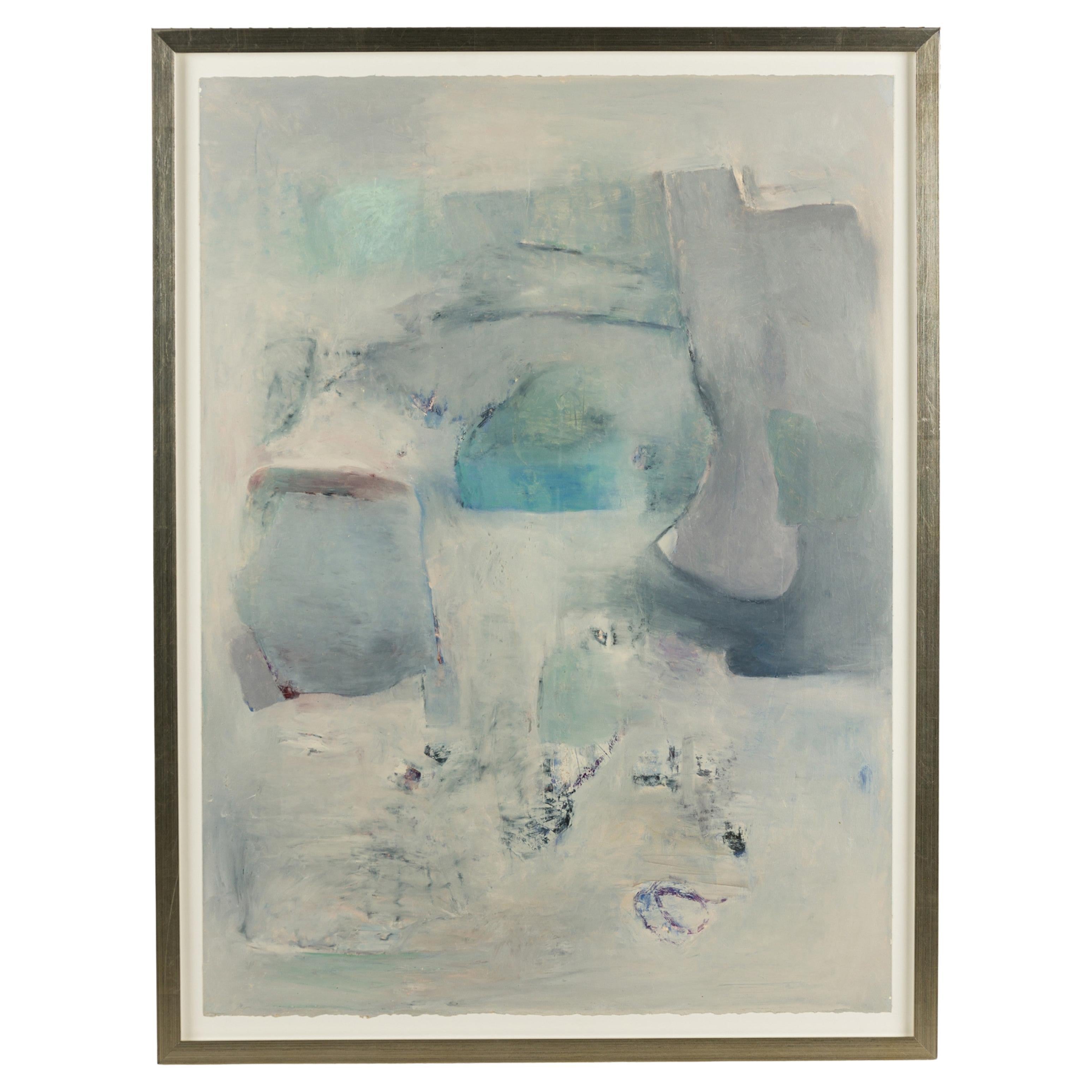 American Post-War Abstract Oil Painting, Modern Style, Framed