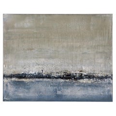 Contemporary Mixed Media Painting in Earth Tones, Signed, 20th Century