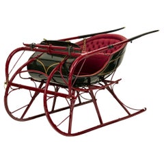 American 19th Century Cutter Sleigh by James Goold, Rustic Design, USA