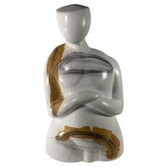 Yuri Zatarain Mexican Contemporary Ceramic Mixed Media Figural Sculpture