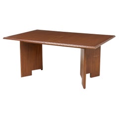 Mesa de comedor de caoba de Frank Lloyd Wright, estilo «Mid-Century Modern», EE. UU.