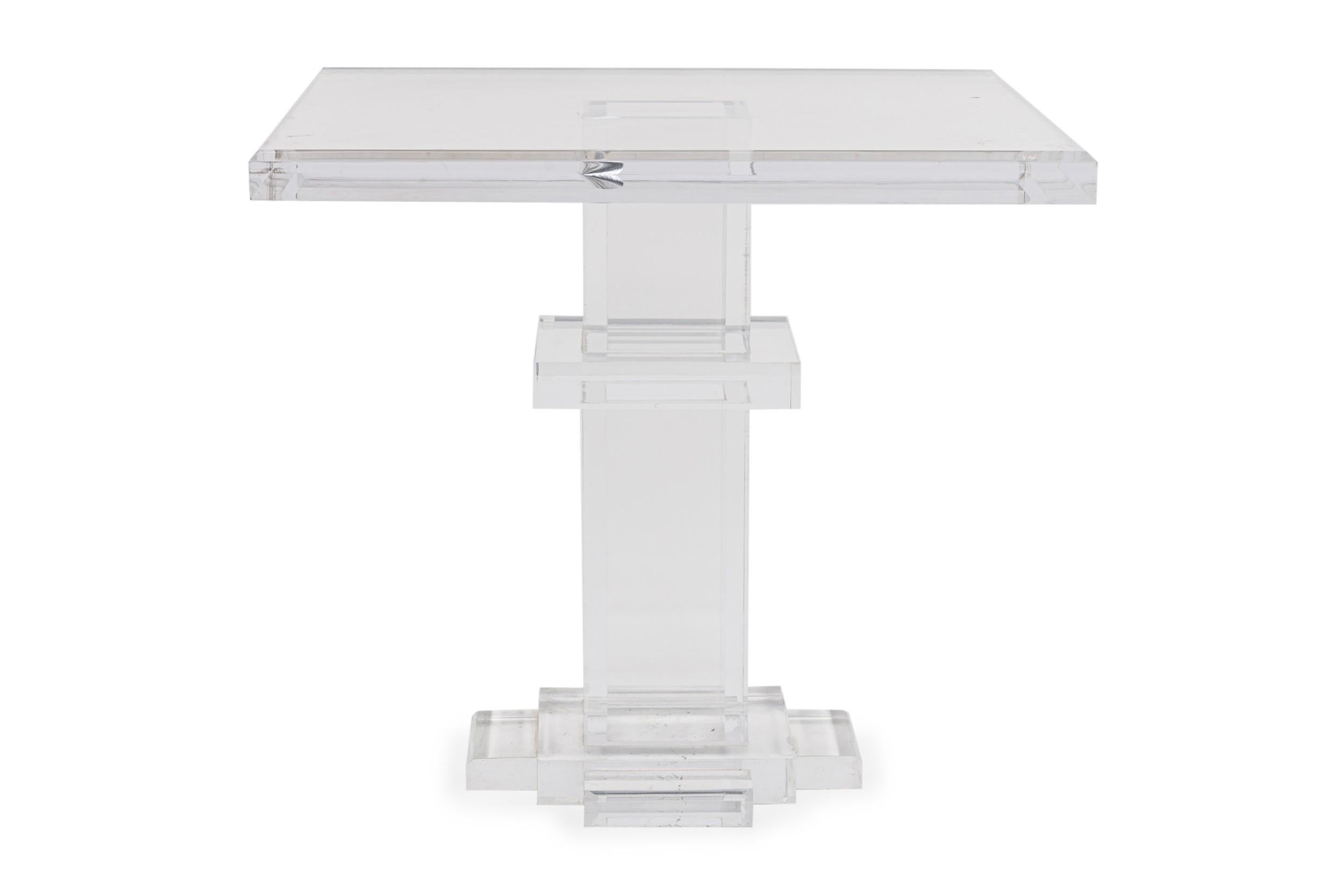 Moderne GEOFFREY BRADFIELD American Contemporary Lucite Center Table en vente