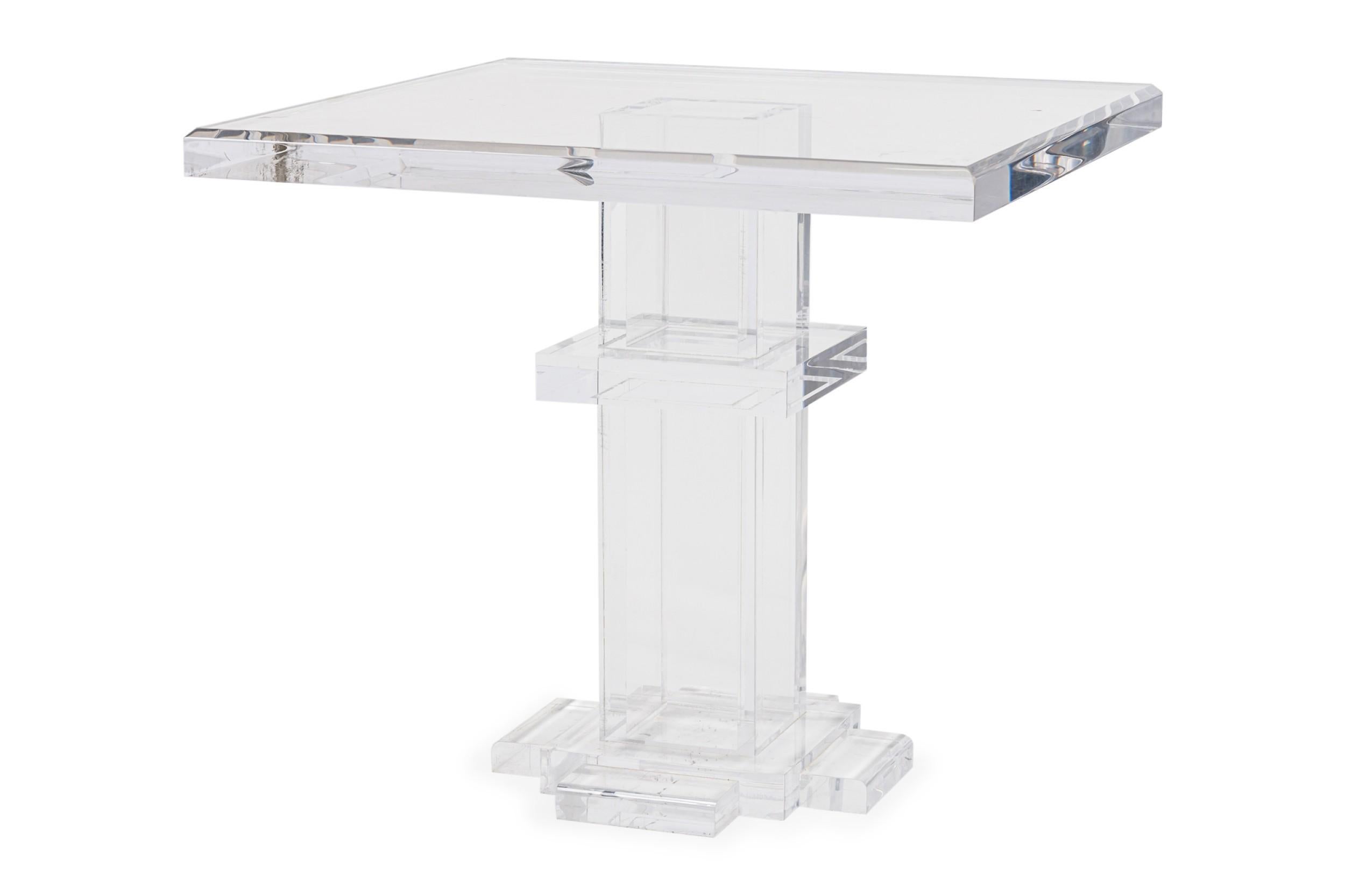 Américain GEOFFREY BRADFIELD American Contemporary Lucite Center Table en vente