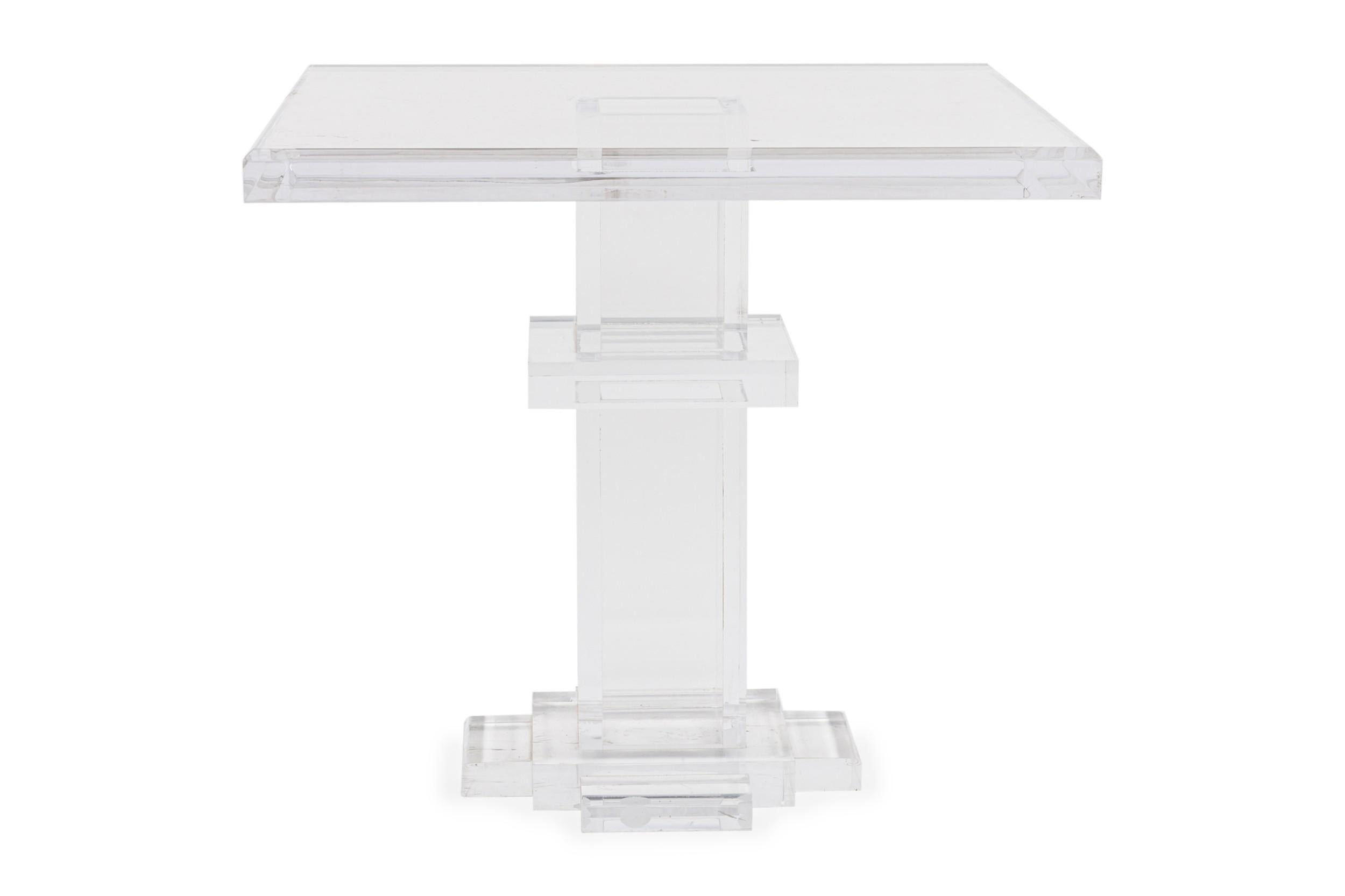 Doré GEOFFREY BRADFIELD American Contemporary Lucite Center Table en vente