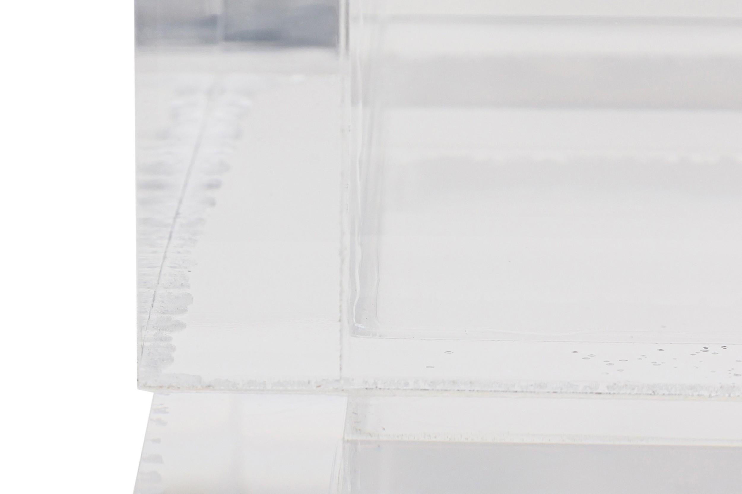 GEOFFREY BRADFIELD American Contemporary Lucite Center Table en vente 1