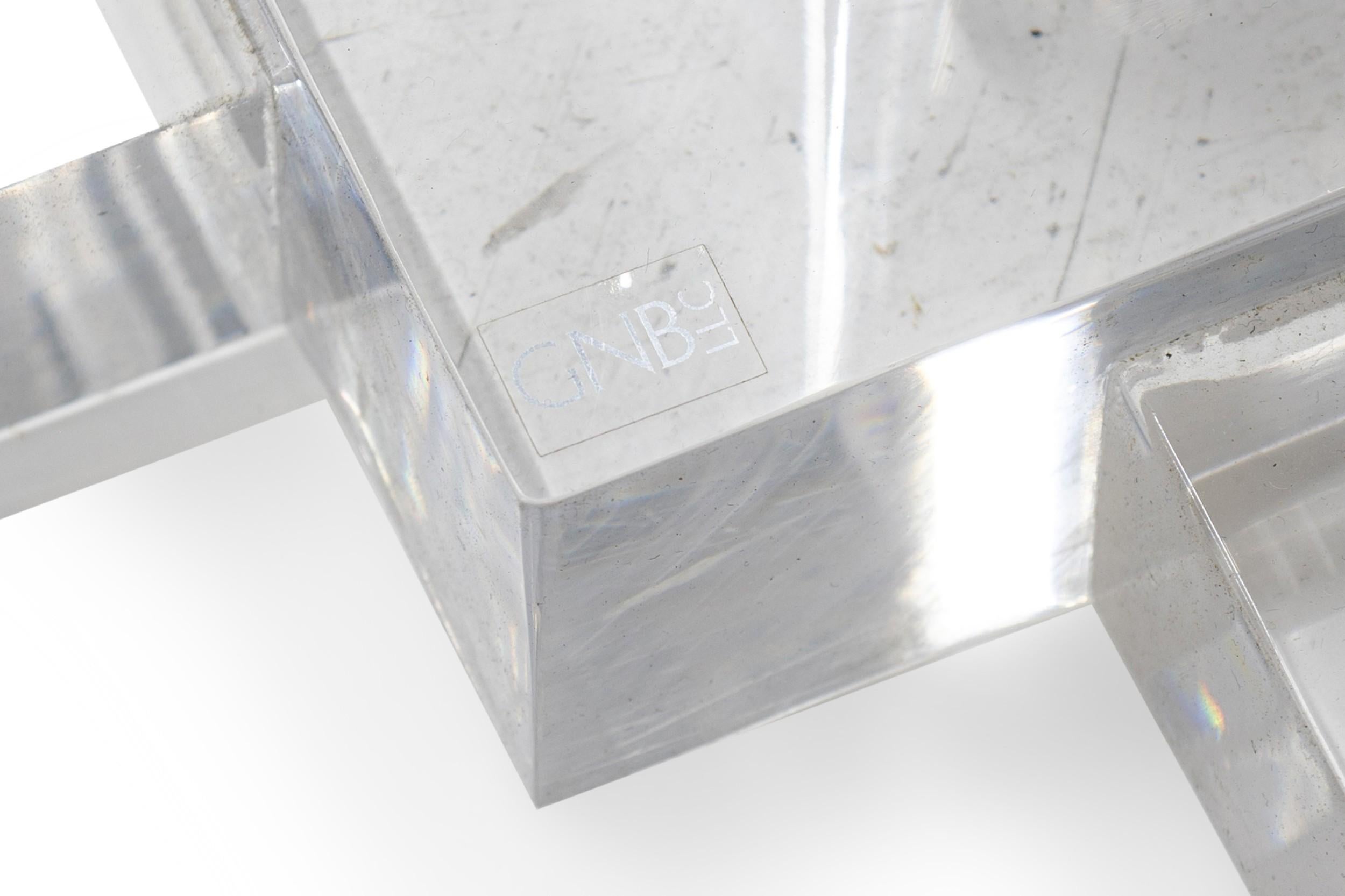 GEOFFREY BRADFIELD American Contemporary Lucite Center Table en vente 2