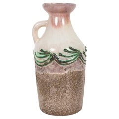 Mid-Century Modern Ceramic Jug by A. Pittalis, Textured Glaze, Germany