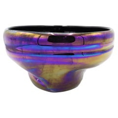 Tom Dixon Iridescent Glass Warp Bowl, Modernist Design, 20th Century