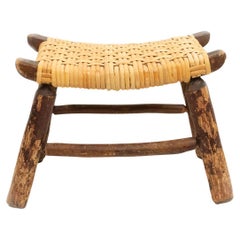 Rustic Footstool by Old Hickory Furniture Co., Late 19th Century