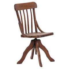 19th Century Rustic Hickory Child's High Chair by A. Pittalis